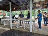 <p>work party lead by Bob Vogel. This work party made target stands for our rifle/pistol range.</p>